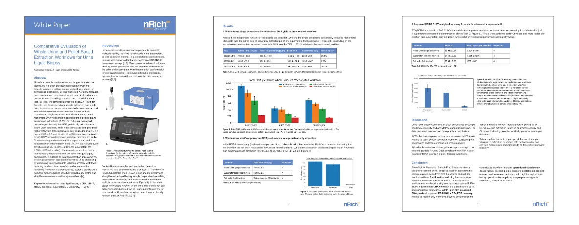 Comparative Evaluation of Whole Urine and Pellet-Based Extraction Workflows white paper