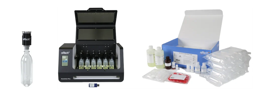 Revolution Plus processor, nRicher Cartridge, and Revolution sample preparation kit